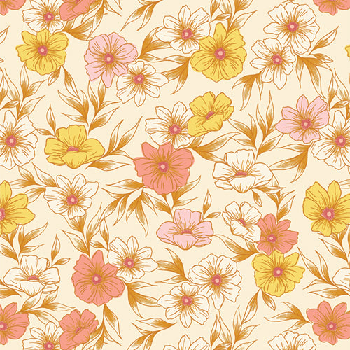 art gallery fabrics | bloomcore | tinted blooms amber