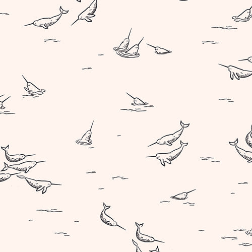 art gallery fabrics | arctic tale capsule | narwhal dance