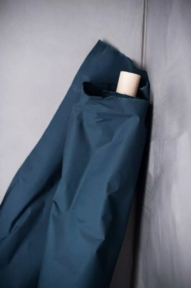 merchant&mills | dry organic cotton oilskin | dark indigo