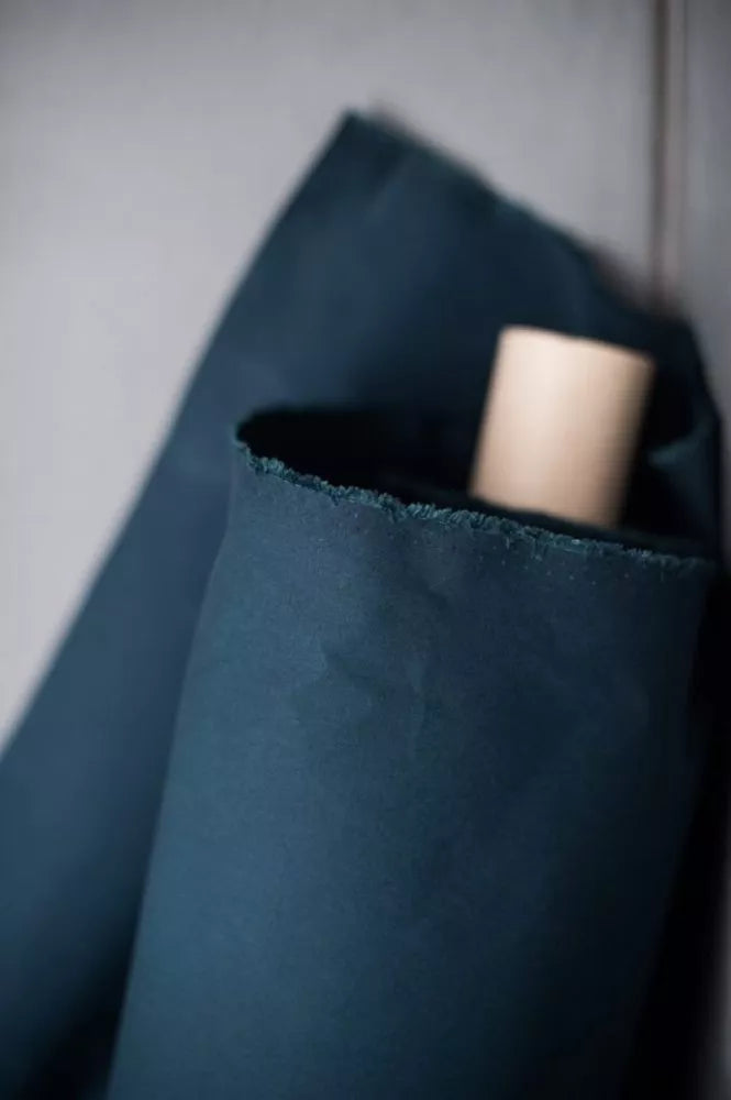 merchant&mills | dry organic cotton oilskin | dark indigo