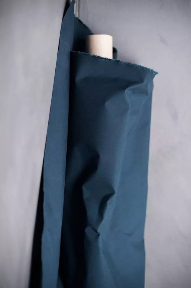 merchant&mills | dry organic cotton oilskin | dark indigo