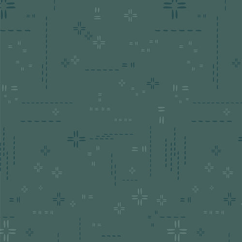 art gallery fabrics | deco stitch elements | winter spruce