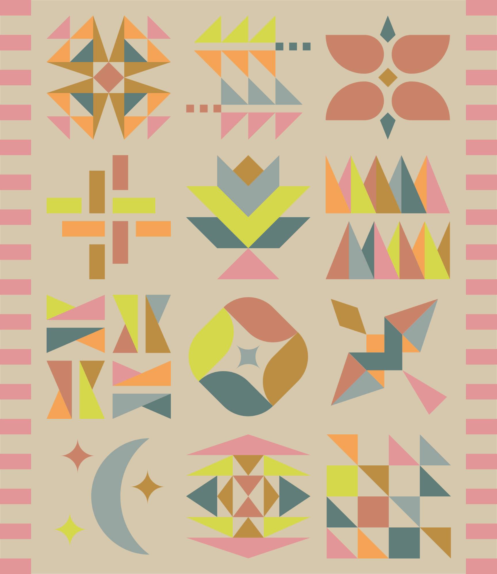 quiltkit | eudaimonia studio | hand+soul bom 2026 | celestial desert