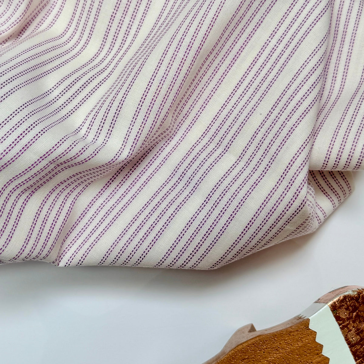 tilda | wovens | tea towel basics | cantucci stripe plum