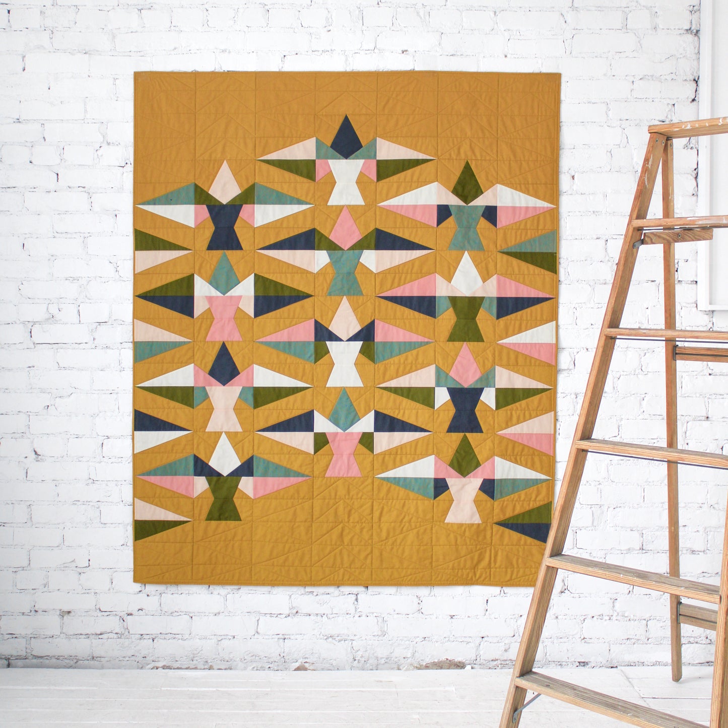 quiltkit | another feather | eudaimonia studio | gold