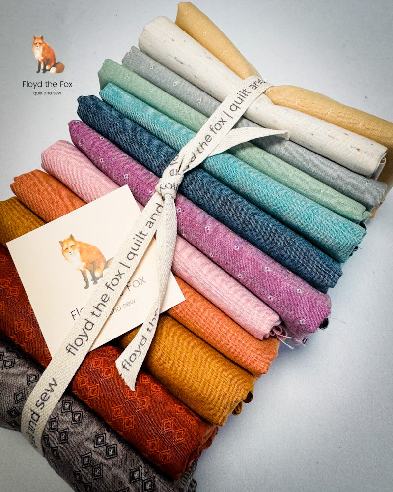 "fat quarter" bundle | wildflower wovens | alle farben