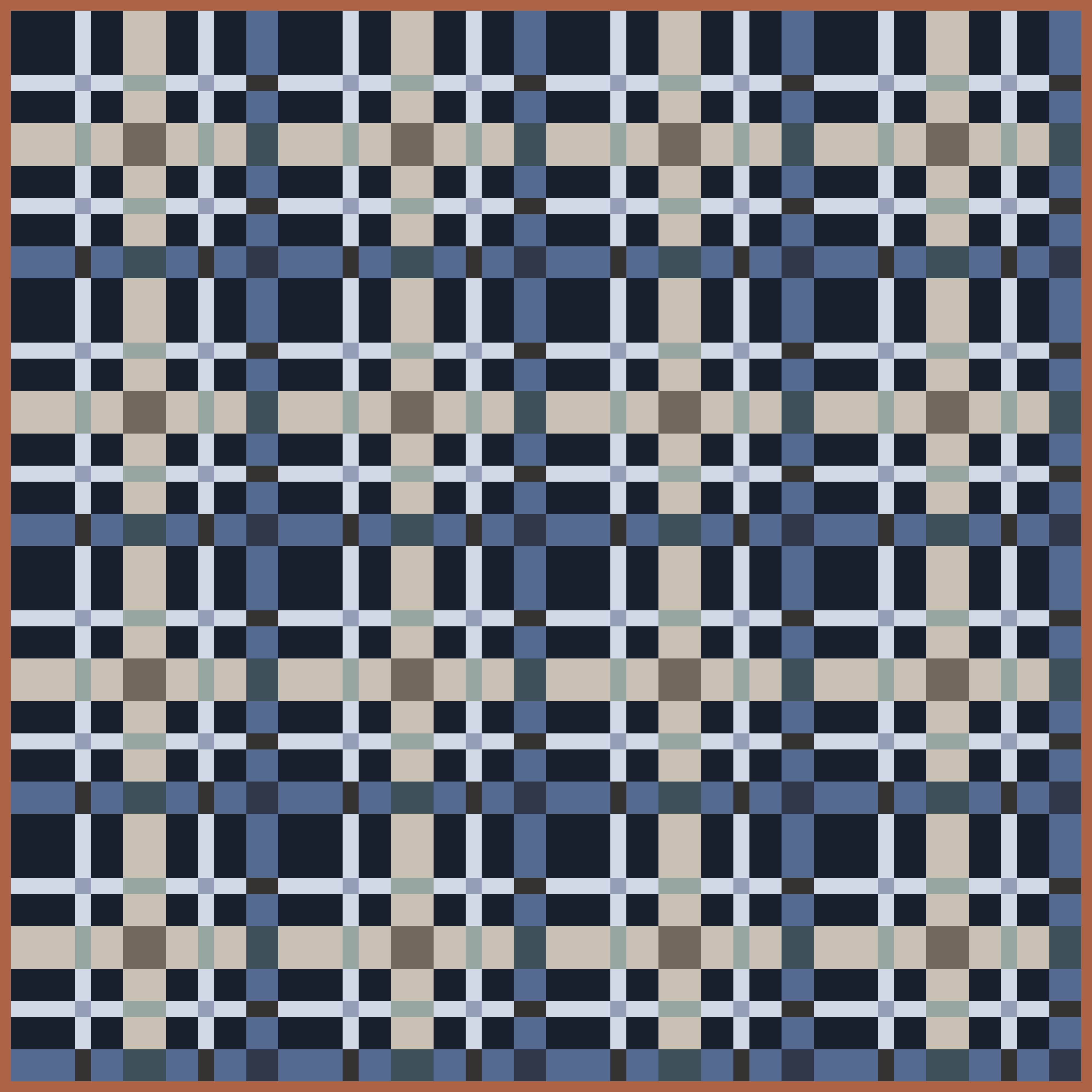 quiltkit | lo and behold stitchery | petit plaid | night sea