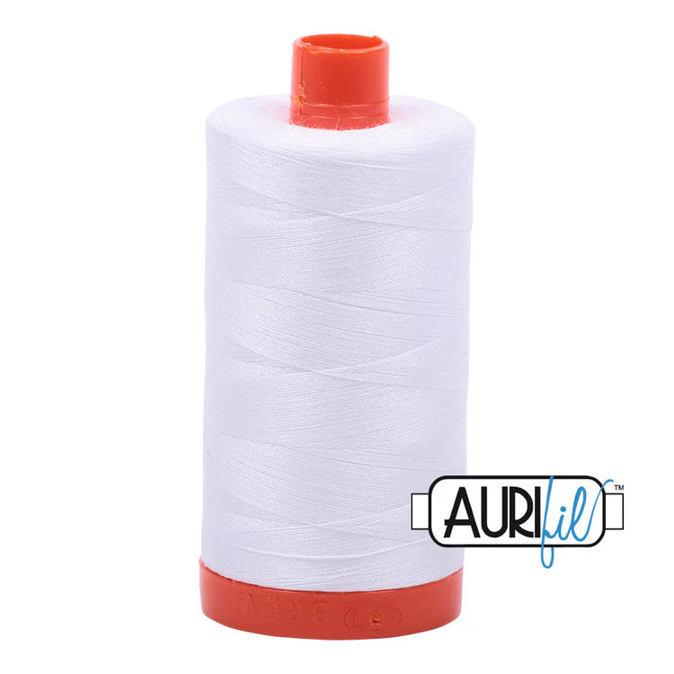 garn | aurifil | 50wt 1300m | white