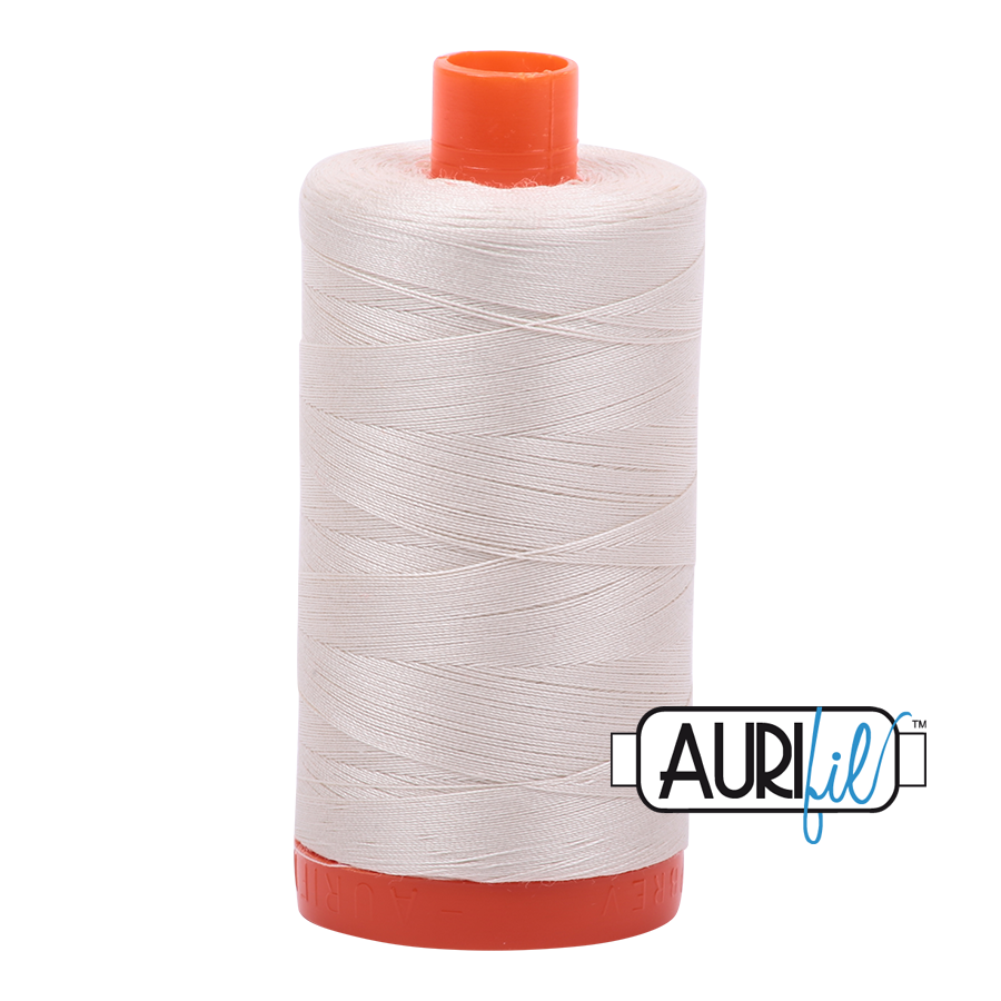 garn | aurifil | 50wt 1300m |  silver white