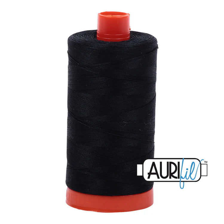 garn | aurifil | 50wt 1300m |  black