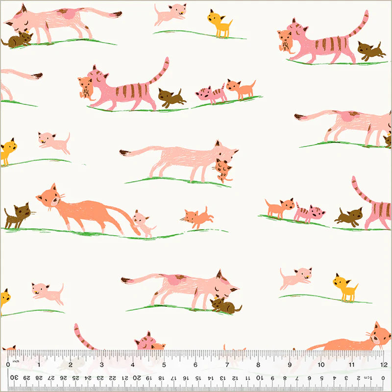 windham fabrics | heather ross studio edit | mother cats