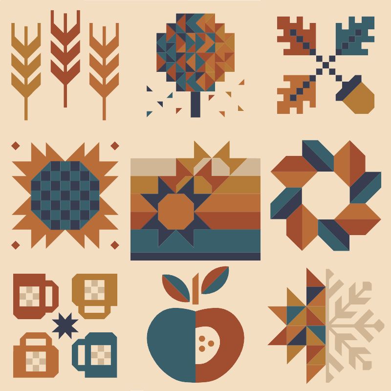 quiltkit | nine patch collective | sweater weather - floydthefox