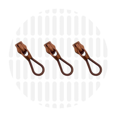 zipper zoo | slider | copper antique