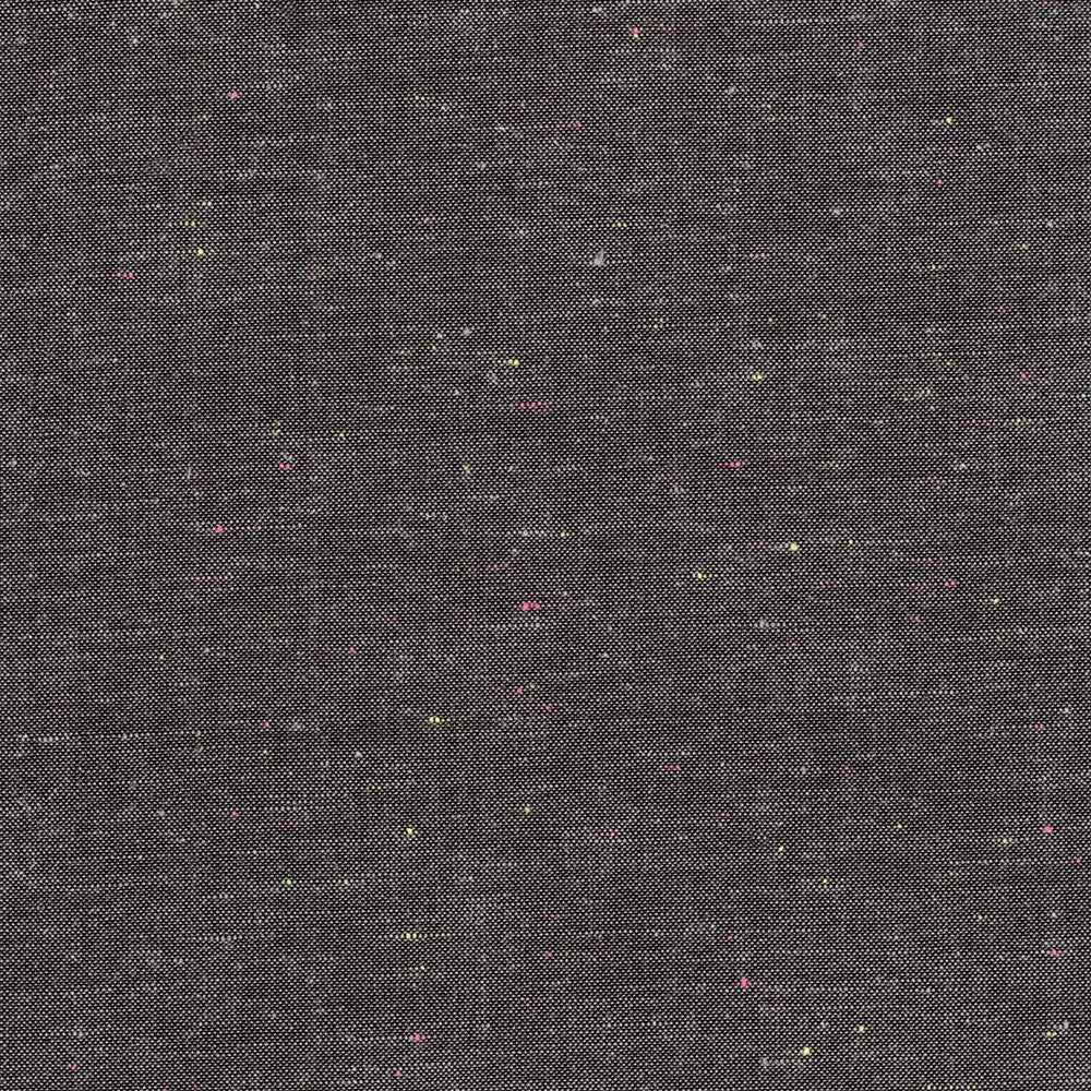 robert kaufman | neon neppy | charcoal