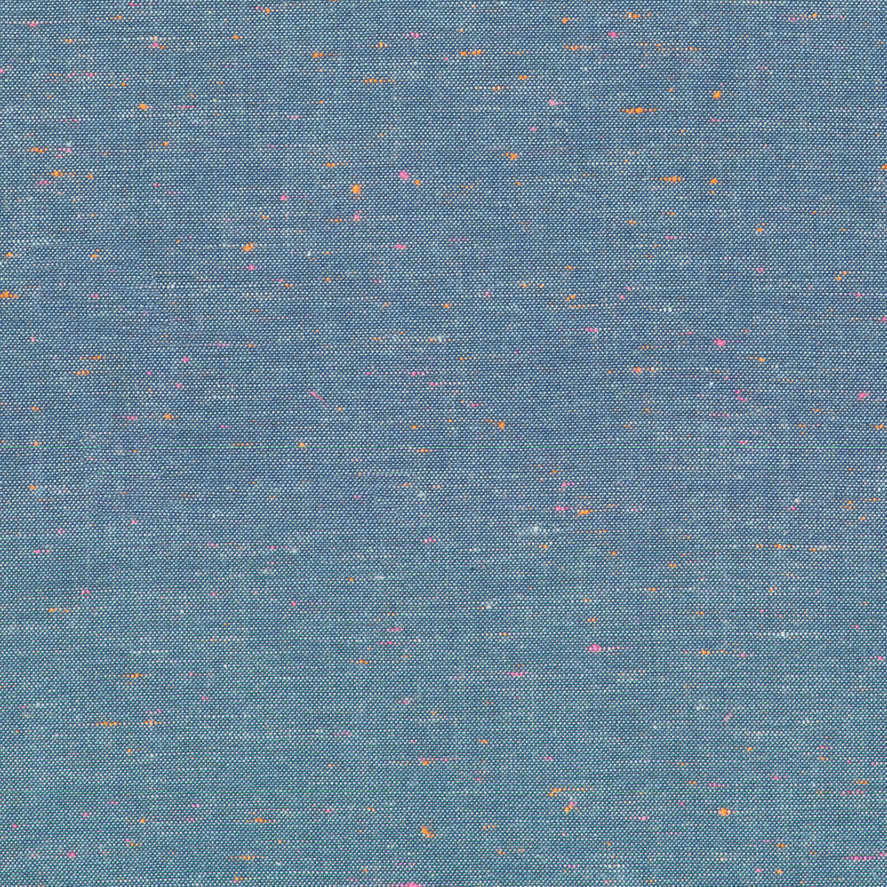 robert kaufman | neon neppy | navy