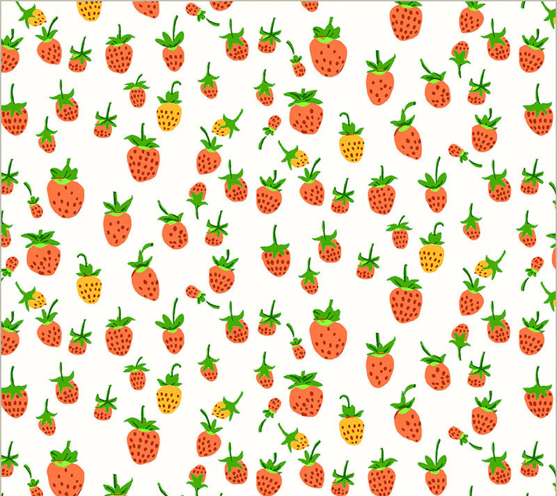 windham fabrics | heather ross studio edit | strawberry scatter