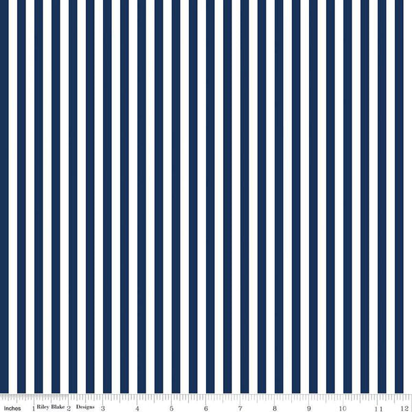 riley blake | stripe | 1/4" navy