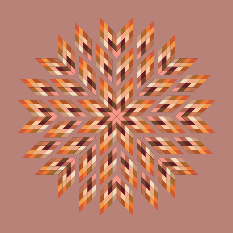 quiltkit | taralee quiltery | cosmic feathers - floydthefox