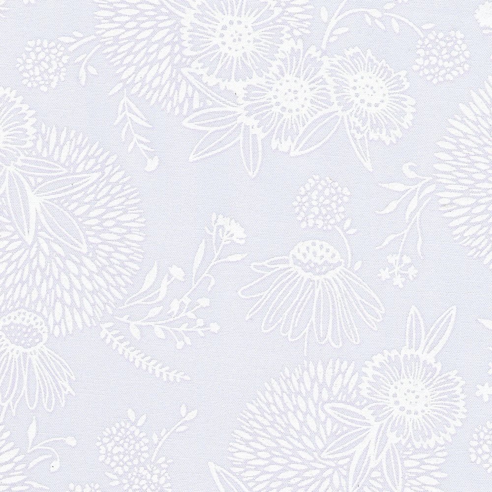 robert kaufman | alabaster hues | lavender wildflowers