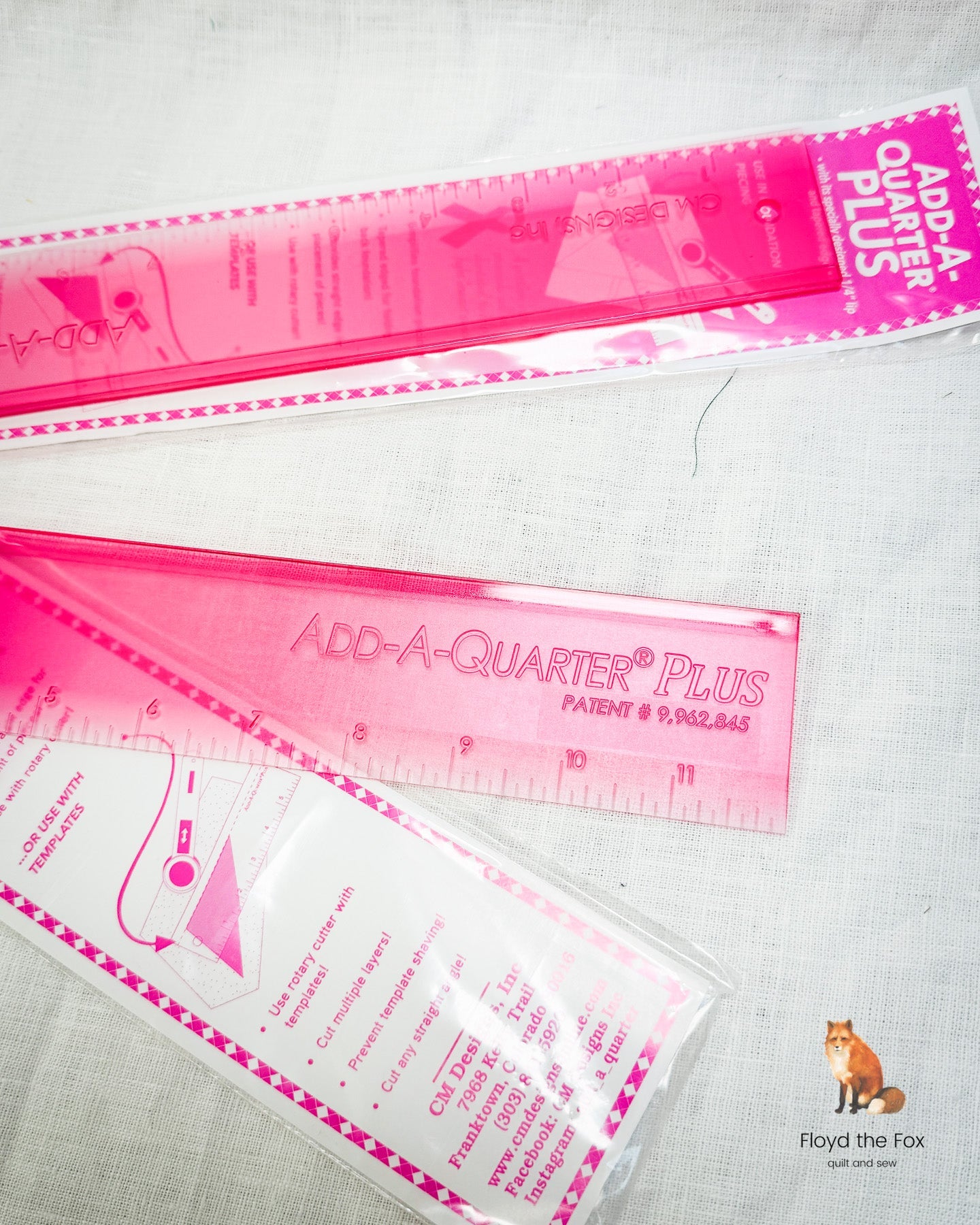 Add - A - Quarter Plus Lineal | 12 inch lang | pink - floydthefox