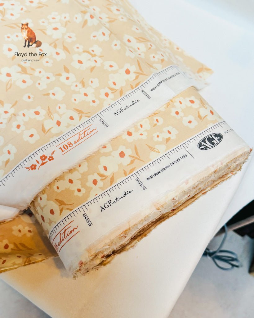 agf | 108" edition | spring daisies ecru - floydthefox