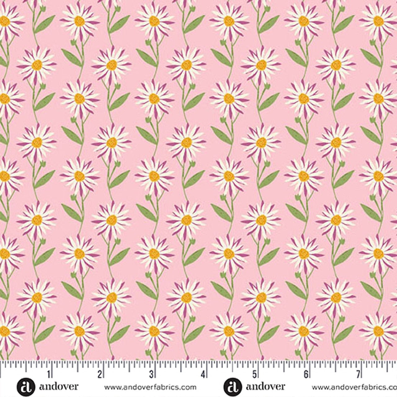 andover fabrics | flourish | daisy dream pink - floydthefox