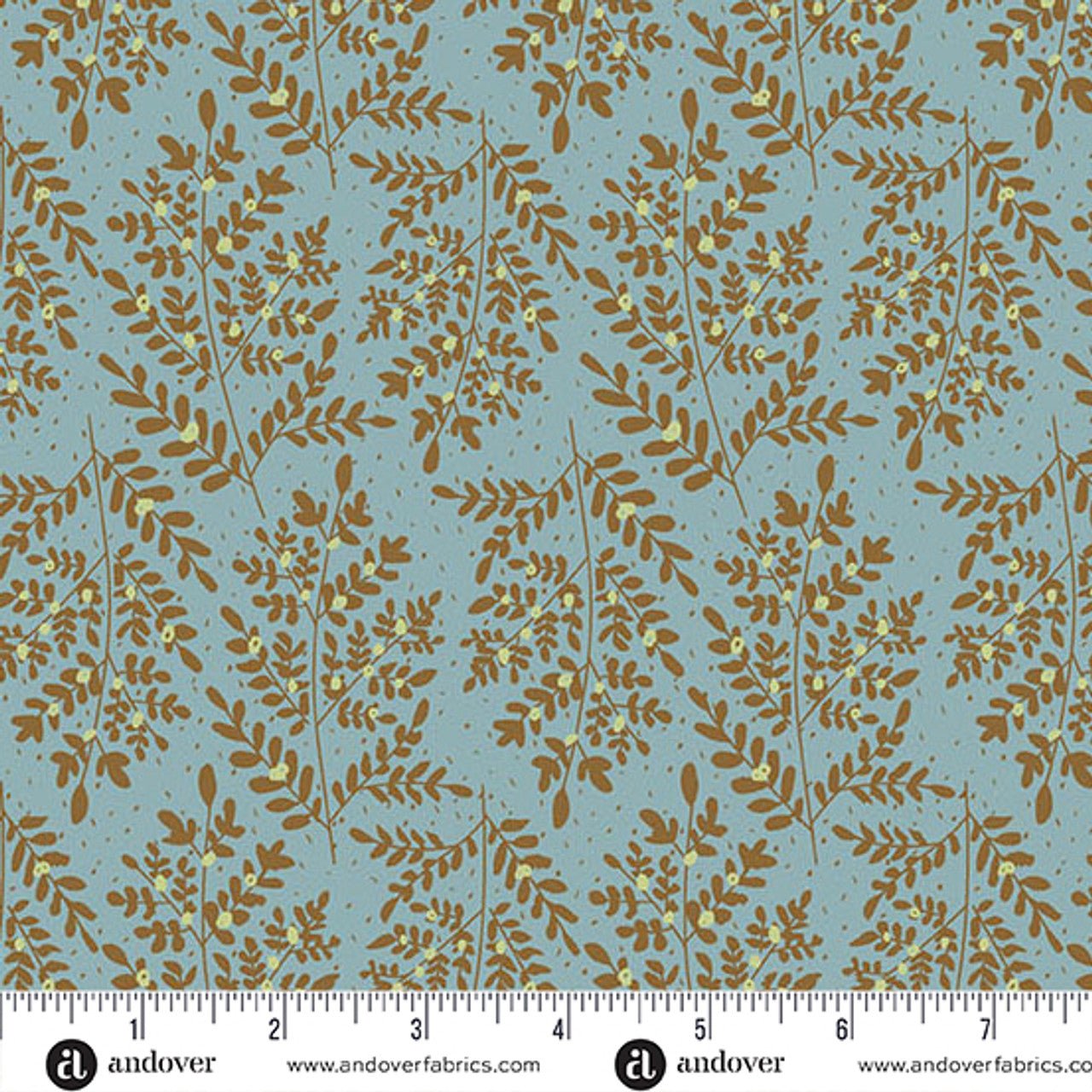 andover fabrics | flourish | fern & fronds blue - floydthefox