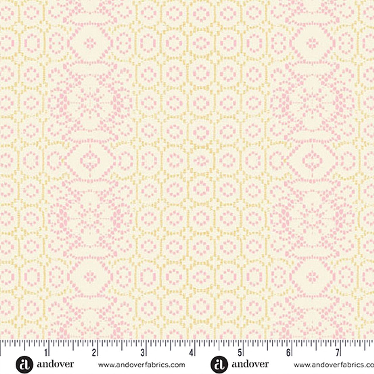 andover fabrics | flourish | grandmas lace pink - floydthefox