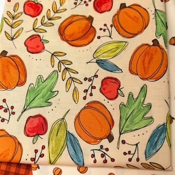 andover fabrics | patchworkstoff | harvest home | bountiful harvest cream - floydthefox