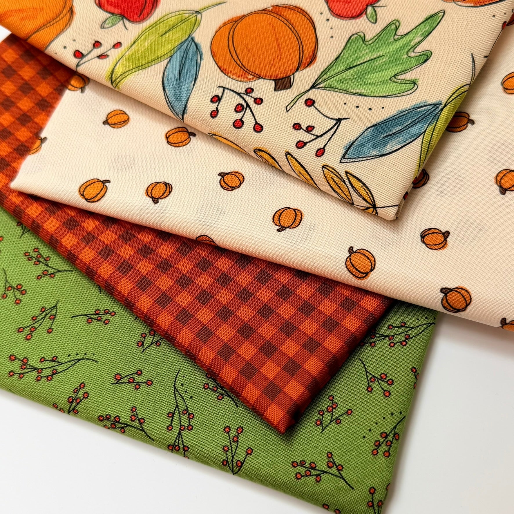 andover fabrics | patchworkstoff | harvest home | petite pumpkins cream - floydthefox