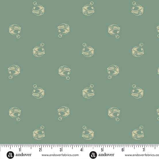 andover fabrics | patchworkstoff | jingle bell | jingle bell vintage blue - floydthefox