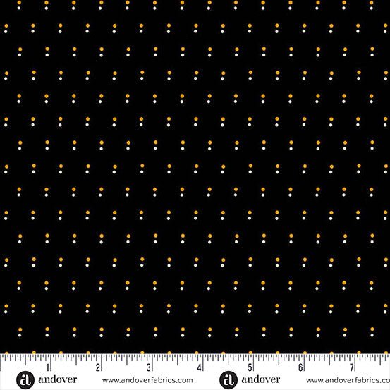 andover fabrics | patchworkstoff | nightfall | shadow dot black - floydthefox