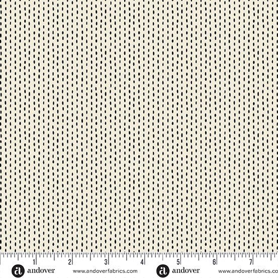 andover fabrics | patchworkstoff | nightfall | stitch line cream - floydthefox