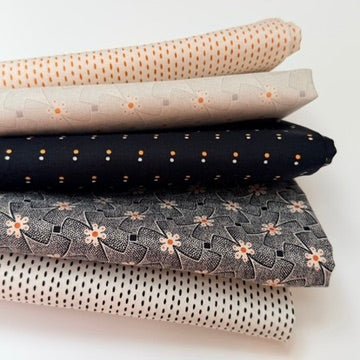 andover fabrics | patchworkstoff | nightfall | whirly gig black - floydthefox