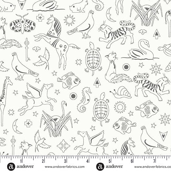 andover fabrics | patchworkstoff | shadow 2026 | philately whisker - floydthefox