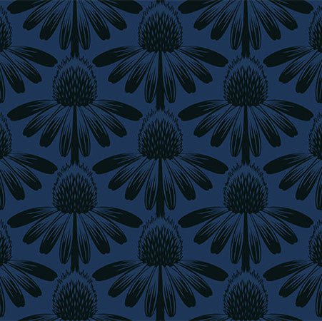 anna maria textiles | patchworkstoff | indelible | coneflower night - floydthefox