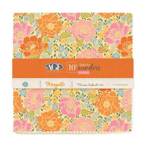 art gallery fabrics | 10" fabric wonders | marigold - floydthefox
