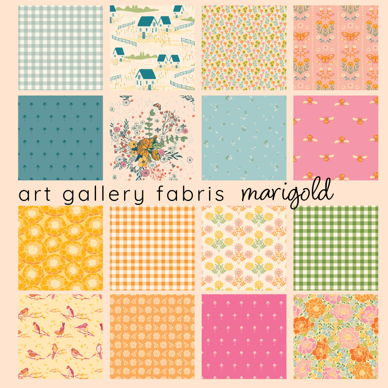 art gallery fabrics | 10" fabric wonders | marigold - floydthefox