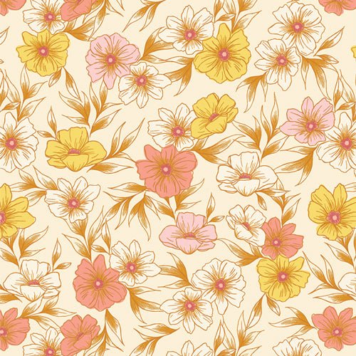 art gallery fabrics | bloomcore | tinted blooms amber - floydthefox