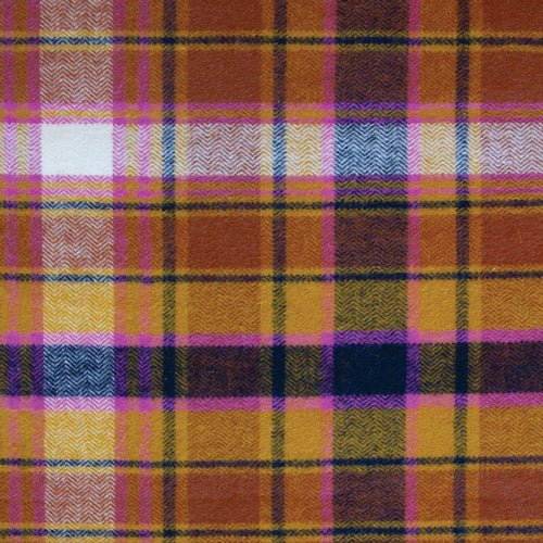 art gallery fabrics | highlands flannel | chevron plaid toffee - floydthefox