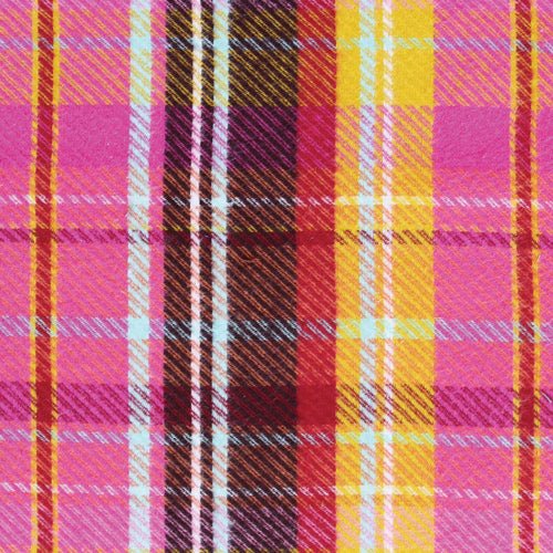 Art Gallery Fabrics | flanelle | Highlands Flannel | Meadow Plaid Flowerbed