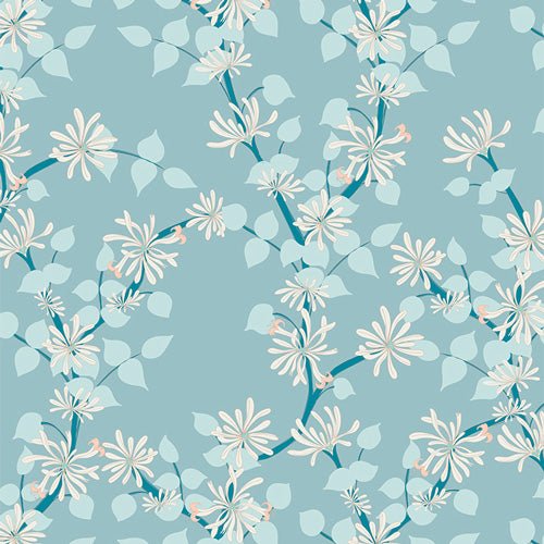 art gallery fabrics | patchworkstoff | gulf breeze | coastal jasmine - floydthefox