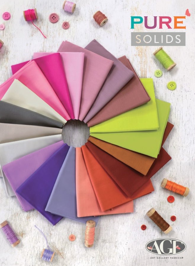 art gallery fabrics | patchworkstoff | pure solids | farbkarte 227 farben - floydthefox