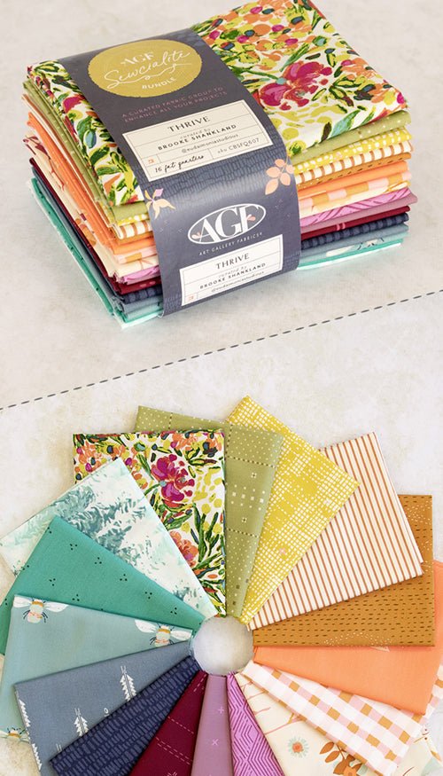 art gallery fabrics | sewcialite fat quarter bundle | thrive - floydthefox