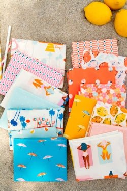 art gallery fabrics | sunburst | good vibes tangerine - floydthefox