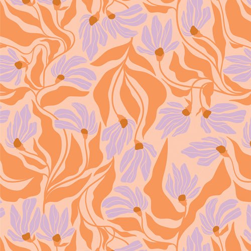 art gallery fabrics | tangerine | wind dance blaze - floydthefox