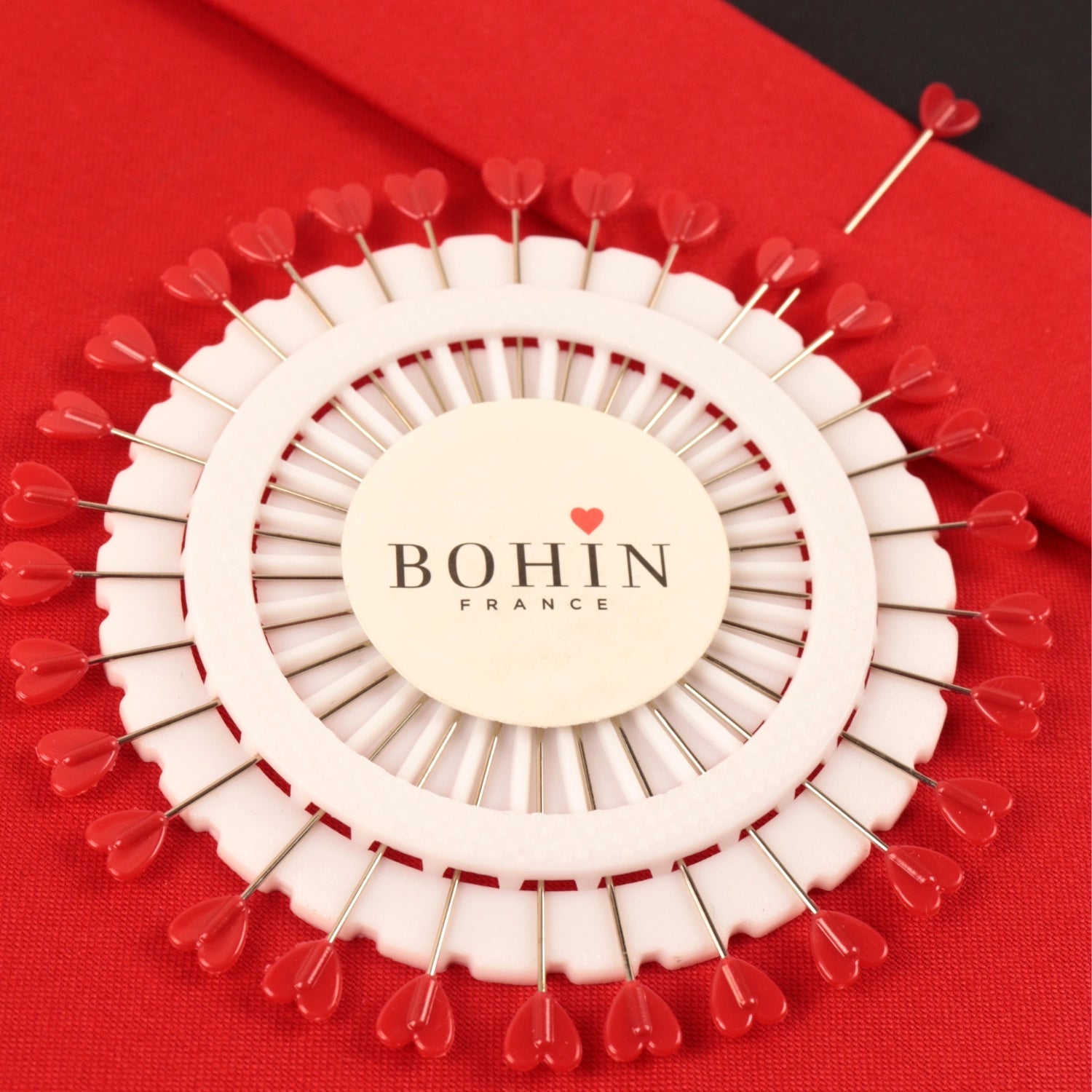 bohin | stecknadeln mit flachem kopf | herzen - floydthefox