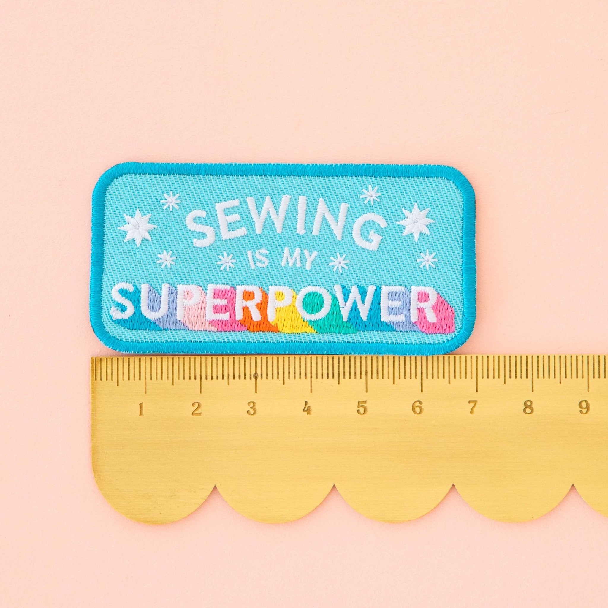 bügel - patch | sarah hearts | sewing is my superpower - floydthefox
