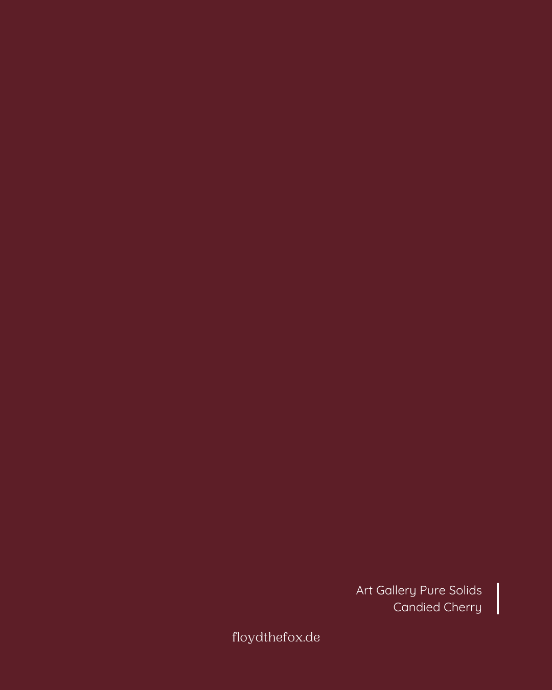 candied cherry | art gallery PURE solids - floydthefox
