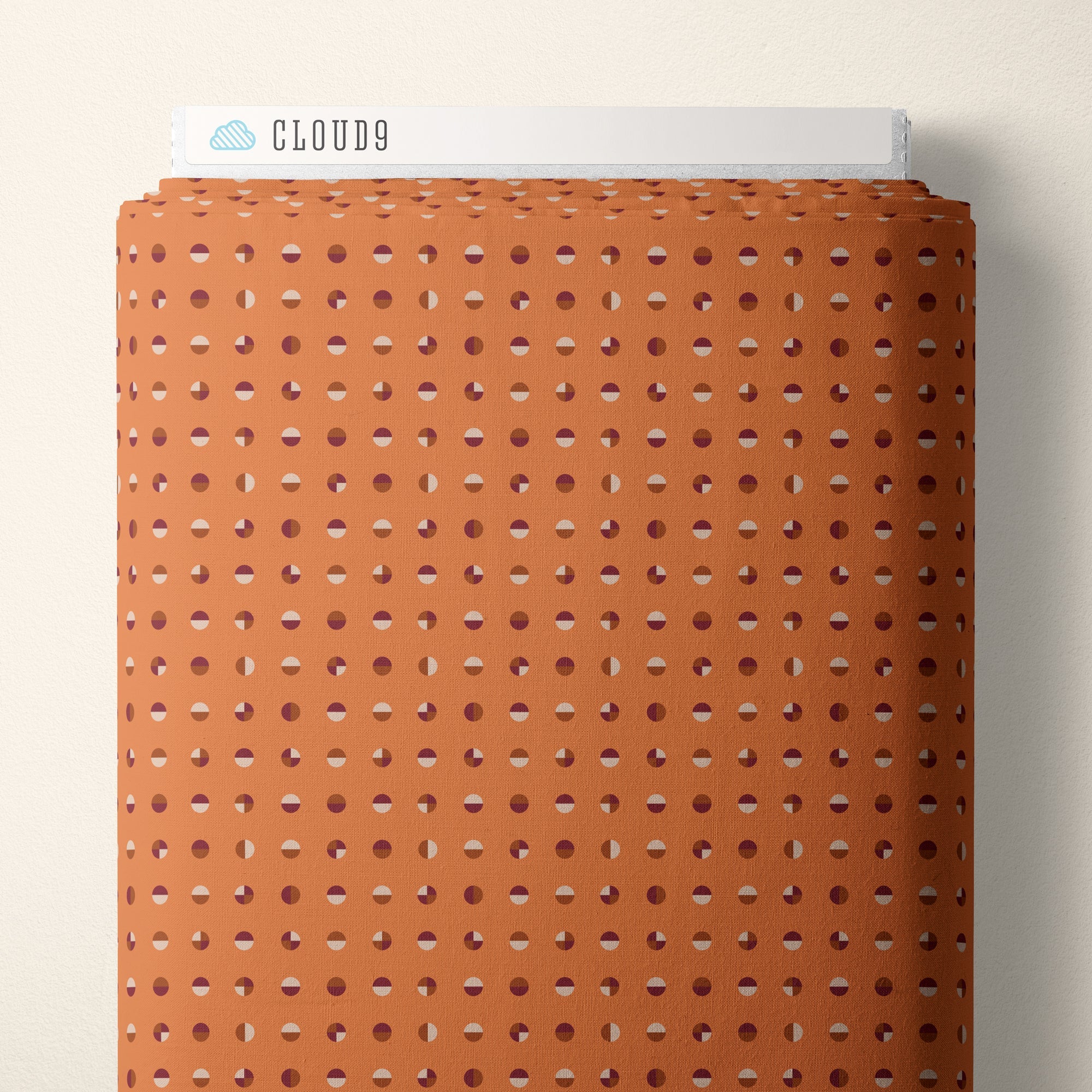 cloud9 fabrics | patchworkstoff | american bold | circular ochre - floydthefox
